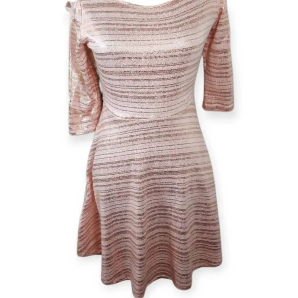 JUSTICE PINK COLD SHOULDER DRESS SZ.16Y EUC.